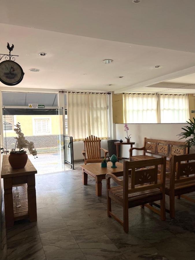 Hotel Thermas Da Mantiqueira - Pocos De Caldas - De Frente Para A Praca Central E Relogio Floral Ngoại thất bức ảnh